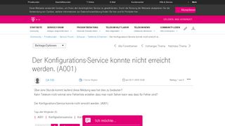 
                            7. Community | Der Konfigurations-Service konnte nicht erreicht w ...