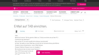 
                            9. Community | E-Mail auf TAB einrichten. | Telekom hilft Community