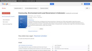 
                            8. Community, Environment and Local Governance in Indonesia: Locating ...