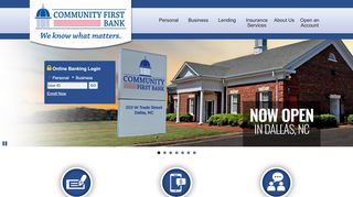 
                            11. Community First Bank: Home