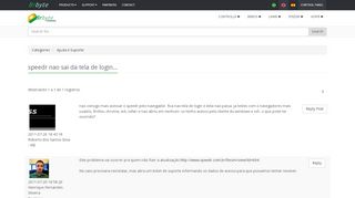 
                            2. Community - Forum - speedr nao sai da tela de login...