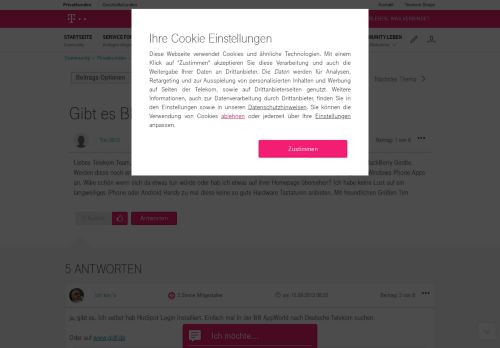 
                            12. Community | Gibt es BlackBerry 10 Telekom Apps? | Telekom hilft ...