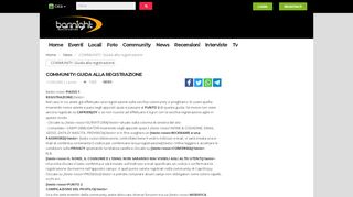 
                            9. COMMUNITY: Guida alla registrazione- News - BariNight.com - Foto ...