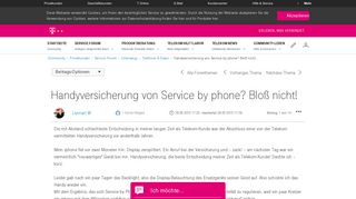 
                            4. Community | Handyversicherung von Service by phone? Bloß nicht ...