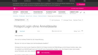 
                            1. Community | Hotspot-Login ohne Anmeldeseite | Telekom hilft ...