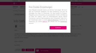 
                            13. Community | Info SMS über Kosten im Ausland | Telekom hilft ...