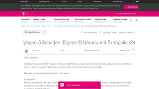 
                            8. Community | Iphone 5 Schaden: Eigene Erfahrung mit Extrapolice ...