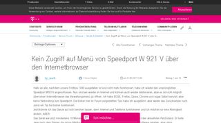 
                            9. Community | Kein Zugriff auf Menü von Speedport W 921 V über d ...