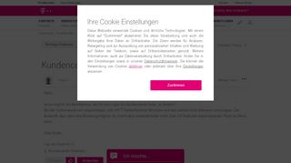 
                            13. Community | Kundencenter Login ändern | Telekom hilft Community