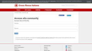 
                            7. Community Login - Croce Rossa Italiana