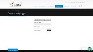 
                            1. Community login - PMCC India