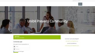 
                            4. Community Login | Unit4 Prevero Community