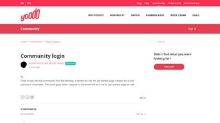 
                            4. Community login – Yoodo