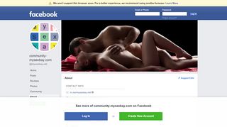 
                            10. community-mysexbay.com - About | Facebook