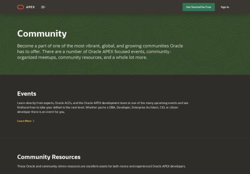 
                            6. Community - Oracle APEX