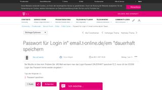 
                            12. Community | Passwort für Login in