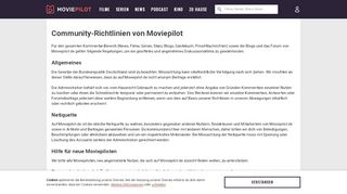 
                            11. Community-Richtlinien - Moviepilot