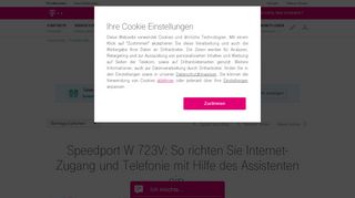 
                            6. Community | Speedport W 723V: So richten Sie Internet-Zugang u ...