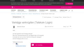 
                            8. Community | Verträge verknüpfen (Telekom Login) | Telekom hilft ...