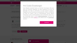 
                            2. Community | webmail.webpage.t-com.de | Telekom hilft Community