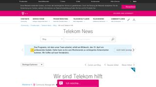 
                            11. Community | Wir sind Telekom hilft | Telekom hilft Community