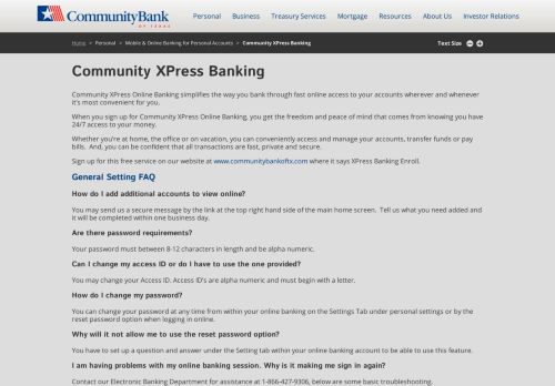 
                            3. Community XPress Banking | CommunityBank of Texas, N.A.