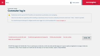 
                            2. Commuter log in - Norwegian