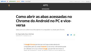 
                            11. Como abrir as abas acessadas no Chrome do Android no PC e vice ...