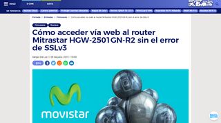 
                            6. Cómo acceder vía web al router Mitrastar HGW-2501GN-R2 sin el ...