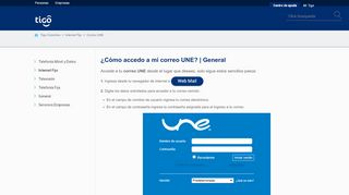 
                            5. ¿Cómo accedo a mi correo UNE? – Tigo Colombia