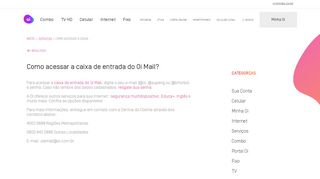 
                            11. Como acessar a caixa de entrada do Oi Mail? | Faq Oi