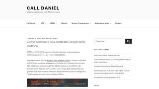 
                            9. Como acessar a sua conta do Google pelo Outlook - Call Daniel