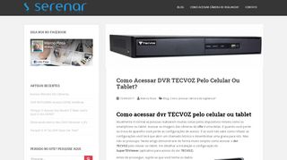 
                            6. Como Acessar DVR TECVOZ Pelo Celular Ou Tablet? - Serenar ...