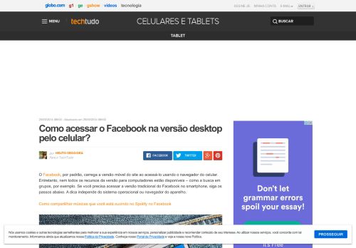 
                            9. Como acessar o Facebook na versão desktop pelo celular? | Dicas e ...