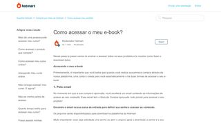 
                            6. Como acessar o meu e-book? – Suporte Hotmart