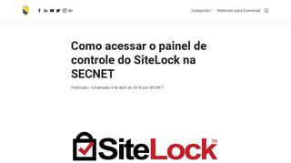 
                            5. Como acessar o painel de controle do SiteLock na SECNET » SECNET