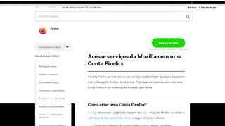 
                            2. Como acessar os serviços da Mozilla com a conta Firefox | Suporte ...