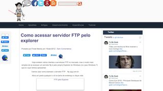 
                            6. Como acessar servidor FTP pelo explorer | To Be Geek