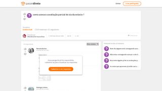 
                            4. como acesso a avaliação parcial do sia da estacio - Passei Direto