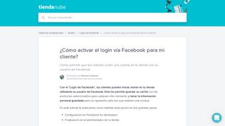 
                            6. ¿Cómo activar el login vía Facebook para mi cliente? | Centro de ...