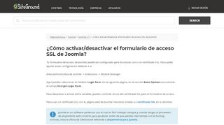 
                            10. ¿Cómo activar/desactivar el formulario de acceso SSL de Joomla?