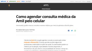 
                            7. Como agendar consulta médica da Amil pelo celular | Produtividade ...