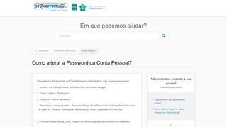 
                            8. Como alterar a Password da Conta Pessoal? – Standvirtual
