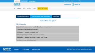 
                            13. como alterar meu login - Ajuda Site Oficial da NET