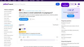 
                            9. como alterar o email cadastrado no pagseguro? | Yahoo Respostas