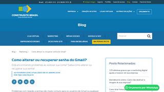 
                            12. Como alterar ou recuperar senha do Gmail? - Construsite Brasil