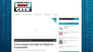 
                            4. Como apagar seu login do Skype no computador - Minha Vida Geek |