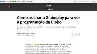 
                            8. Como assinar o Globoplay para ver a programação da Globo ...