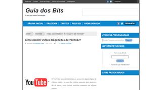 
                            10. Como assistir vídeos bloqueados do YouTube? - Guia dos Bits