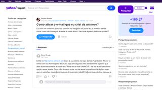 
                            6. Como ativar o e-mail que eu criei da uninove? | Yahoo Respostas